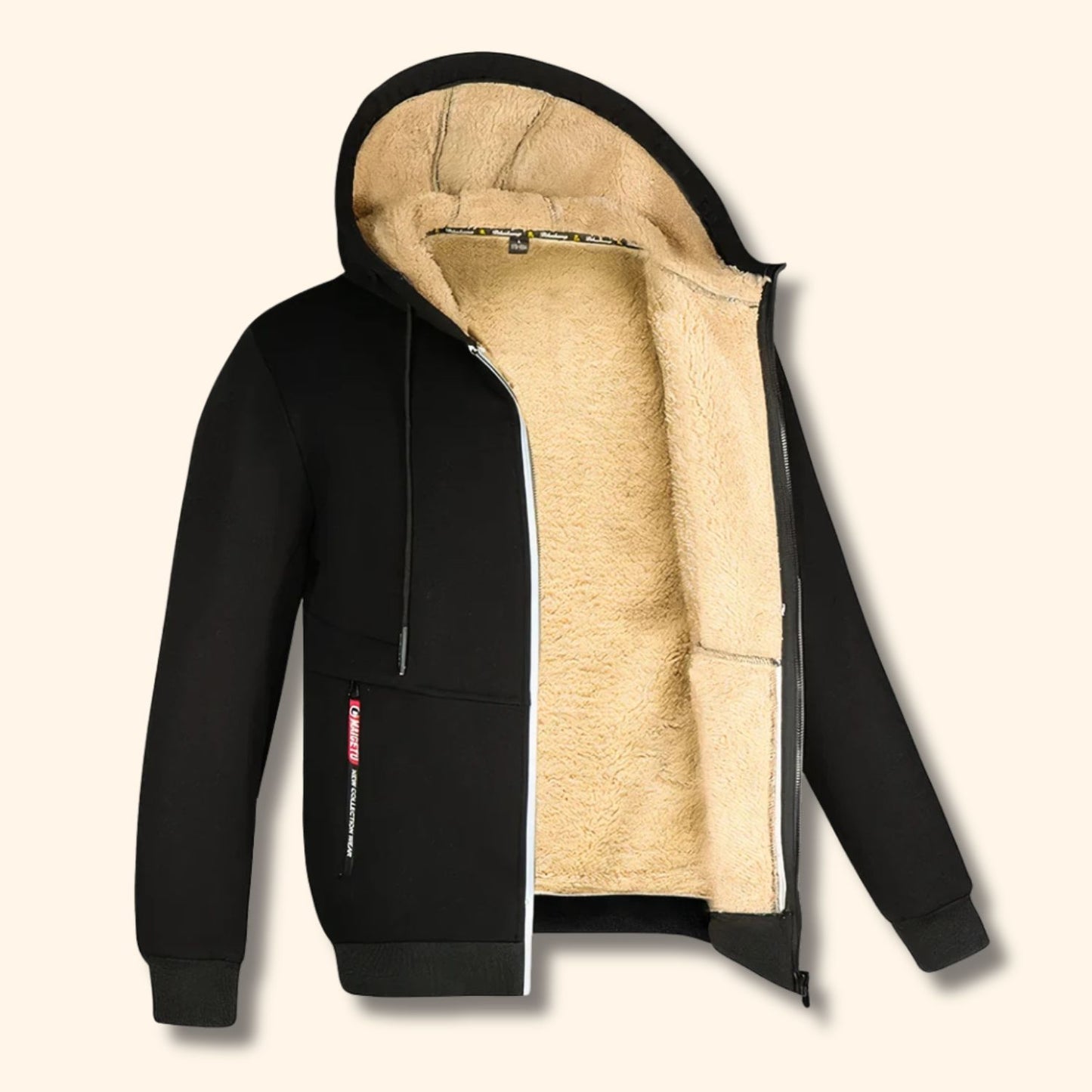 Fleece Lined Hooded Fleece Jacket | Revangiol