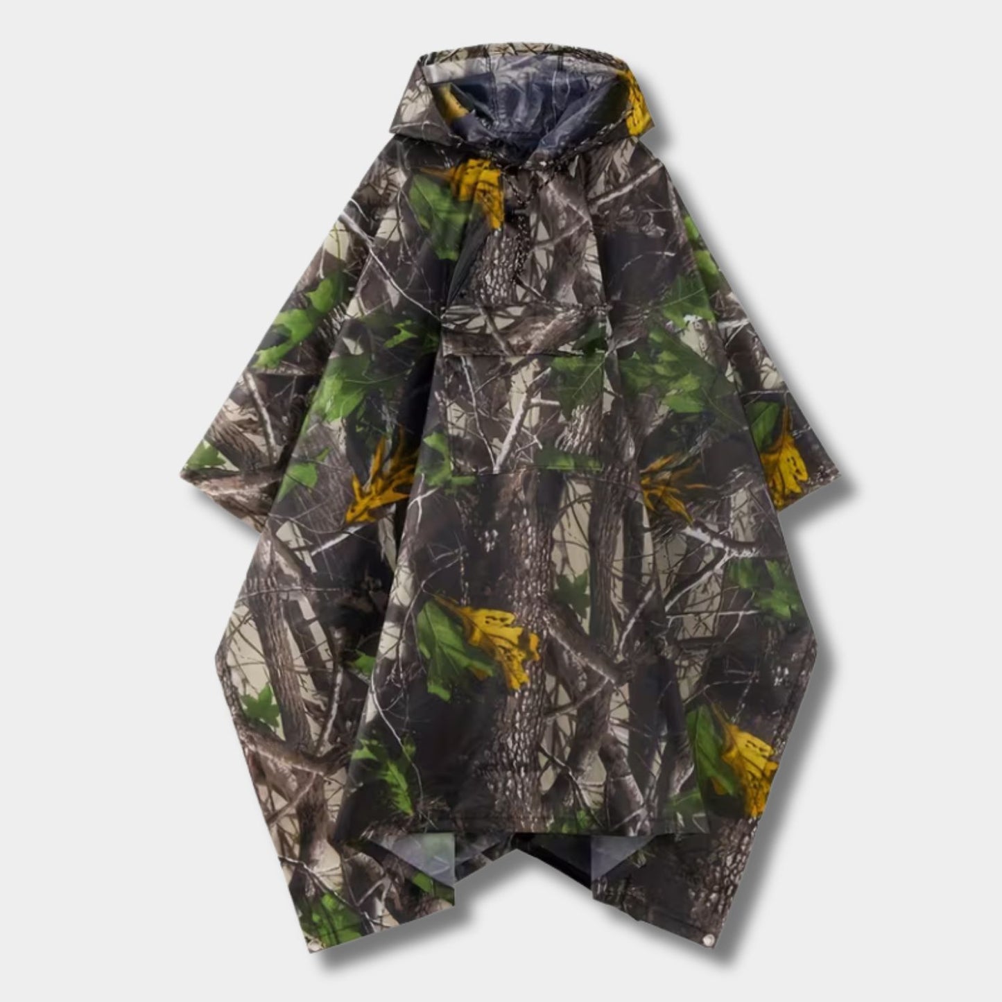 Camouflage Hooded Poncho Rain Coat | Revangiol