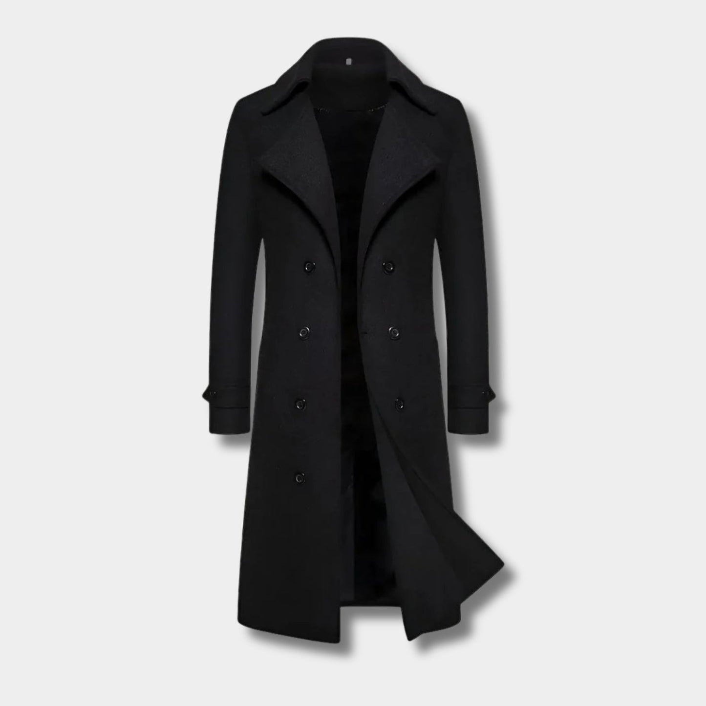 Double Button Longline Over Coat | Revangiol