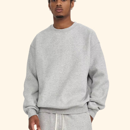 Relaxed Fit Crew Neck Sweater | Revangiol