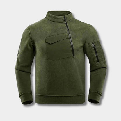 Tactical Quarter-Zip Fleece Jacket | Revangiol