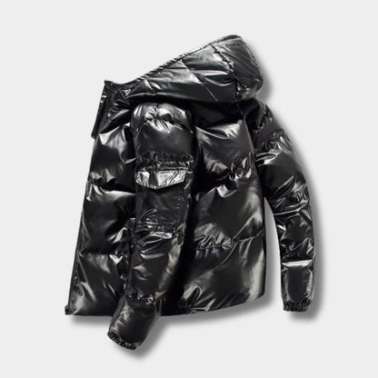 Windproof Hooded Puffer Jacket | Revangiol