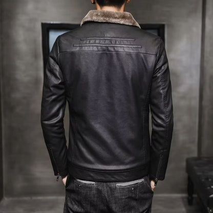 Thermal Lined Leather Jacket | Revangiol