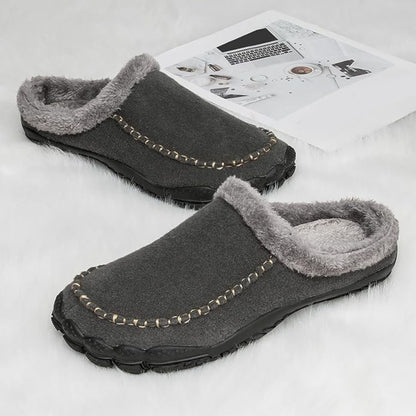 Fleece Lined Moccasin Slippers | Revangiol
