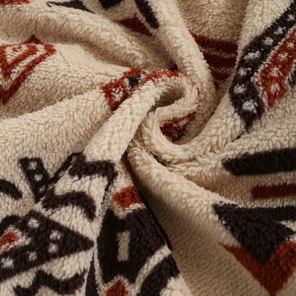 Tribal Print Fleece Jacket | Revangiol