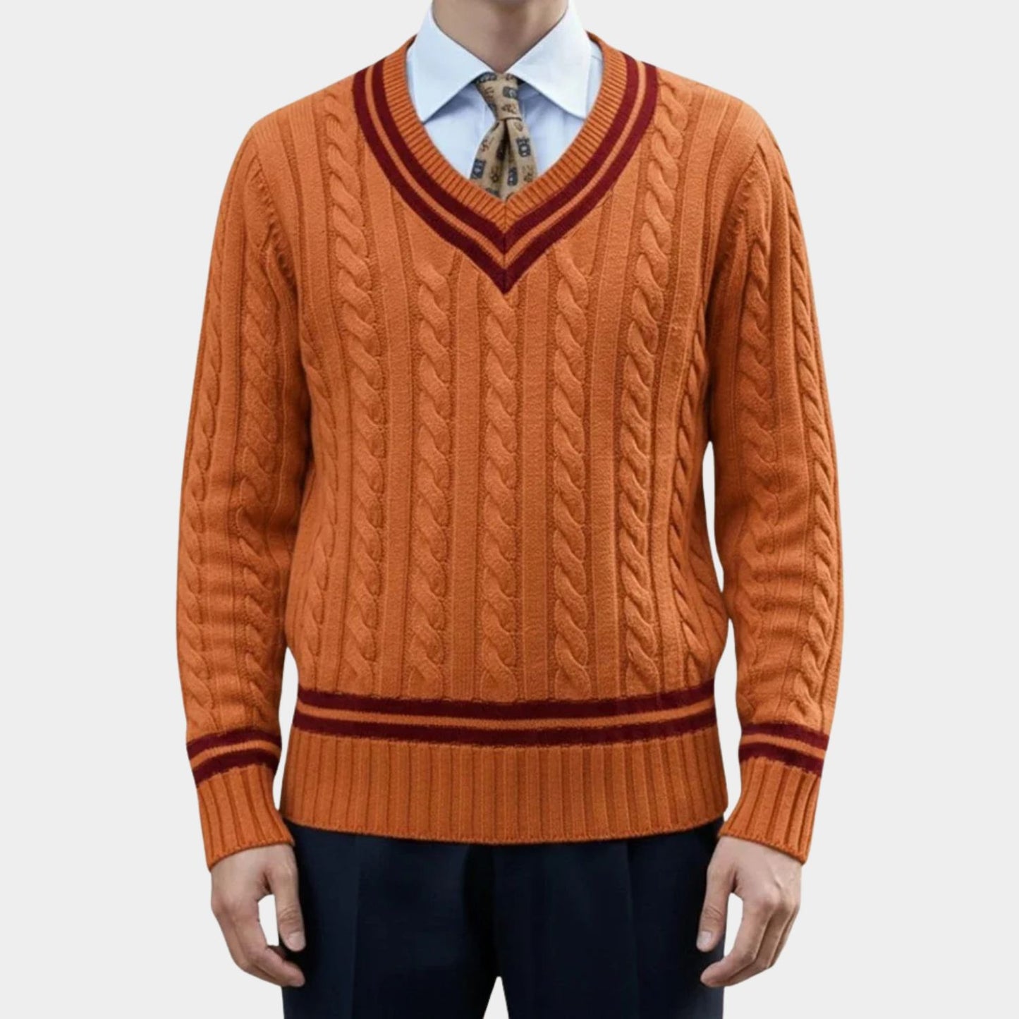 Classic Cable Knit Sweater | Revangiol