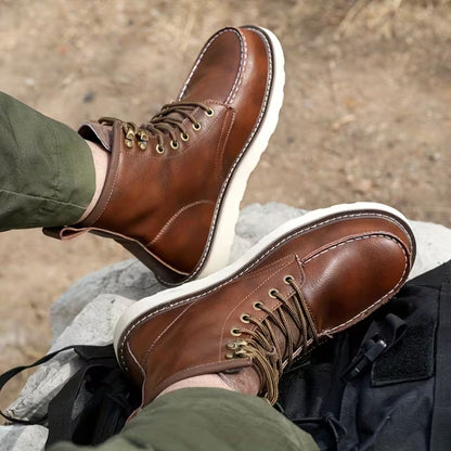 Classic Moc Toe Work Boots | Revangiol