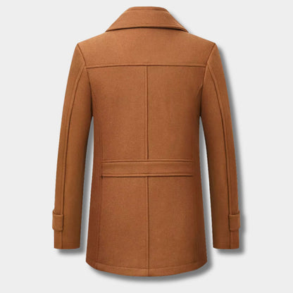Ribbed Collar Padded Over Coat | Revangiol