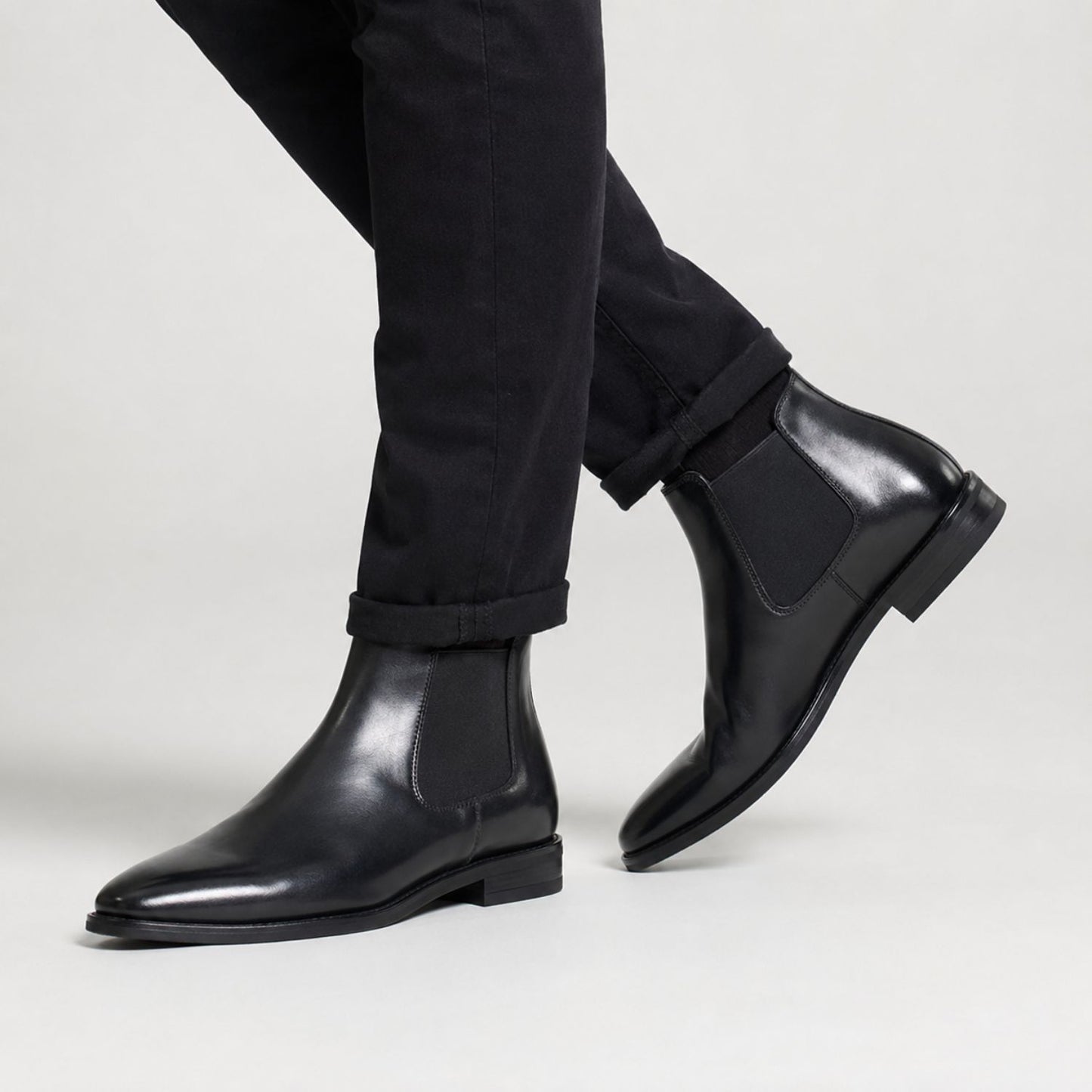 Refined Leather Chelsea Boots | Revangiol