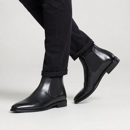 Refined Leather Chelsea Boots | Revangiol