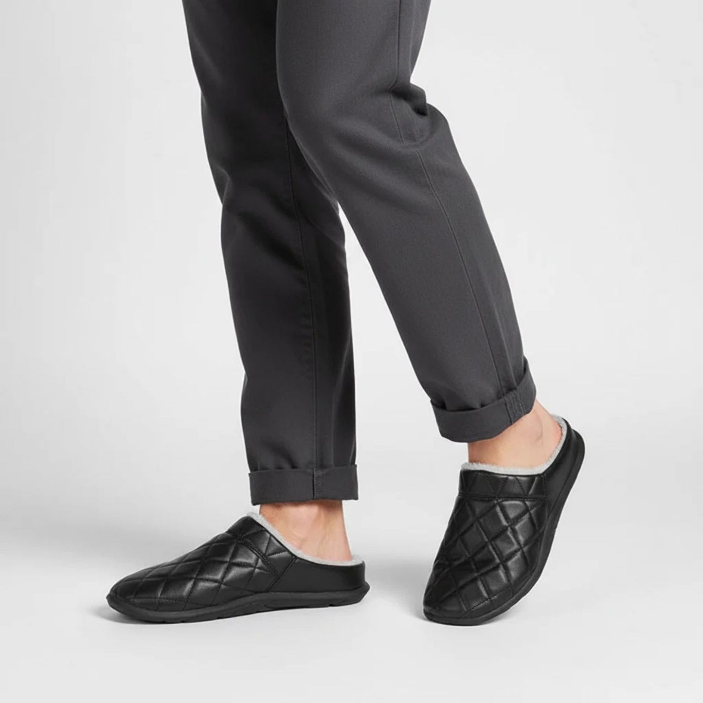 Quilted Plush-Lined House Slippers | Revangiol