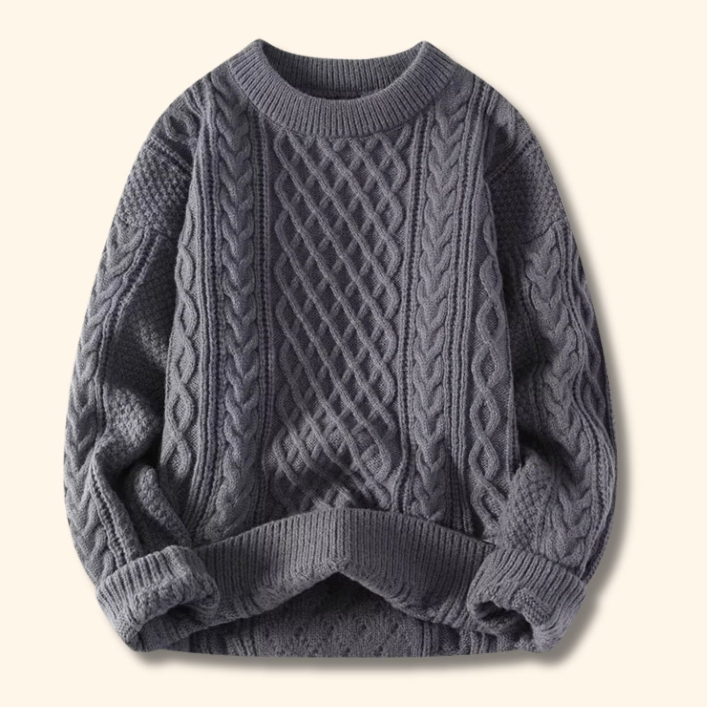 Classic Cable Knit Sweater | Revangiol