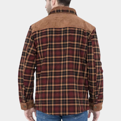 Fleece Lined Flannel Shirt Jacket | Revangiol