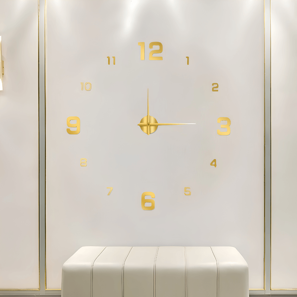 Minimalist Black Designer Wall Clock | Revangiol