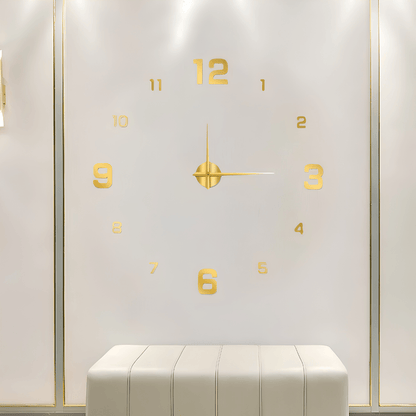 Minimalist Black Designer Wall Clock | Revangiol