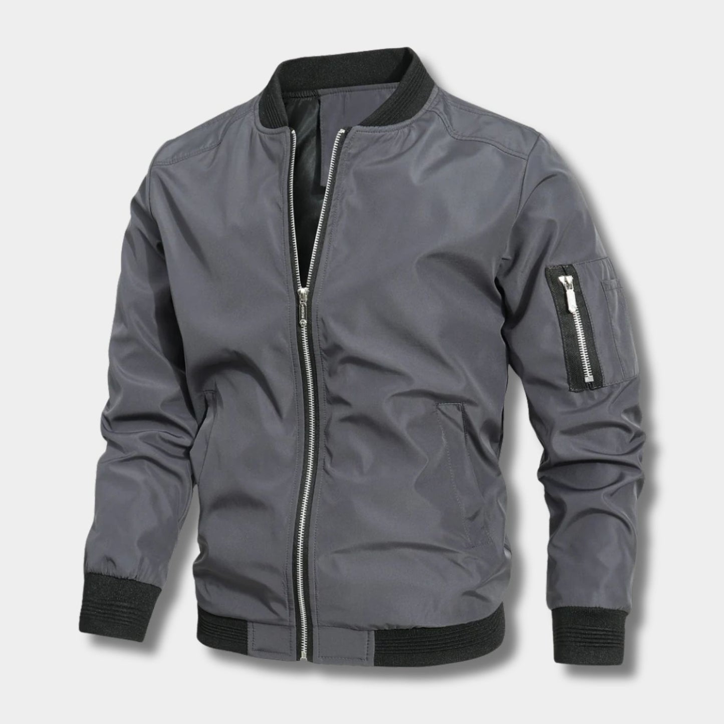 Minimal Utility Bomber Jacket | Revangiol