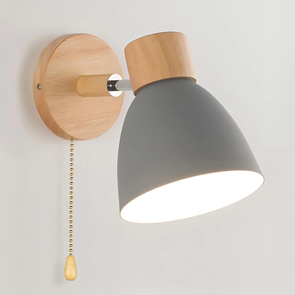 Minimalist Scandinavian Pull-Switch Wall Light | Revangiol