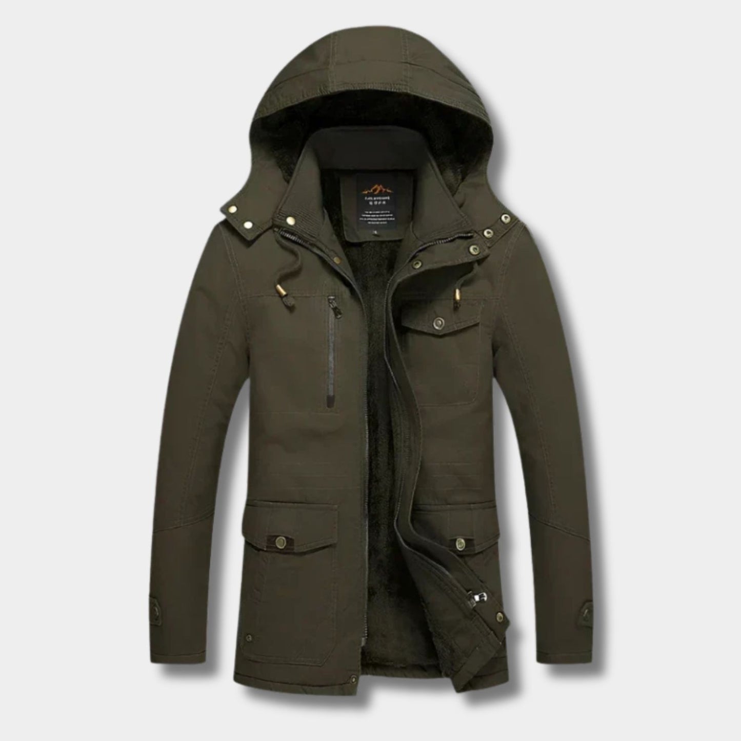 Fleece Lined Utility Winter Jacket | Revangiol