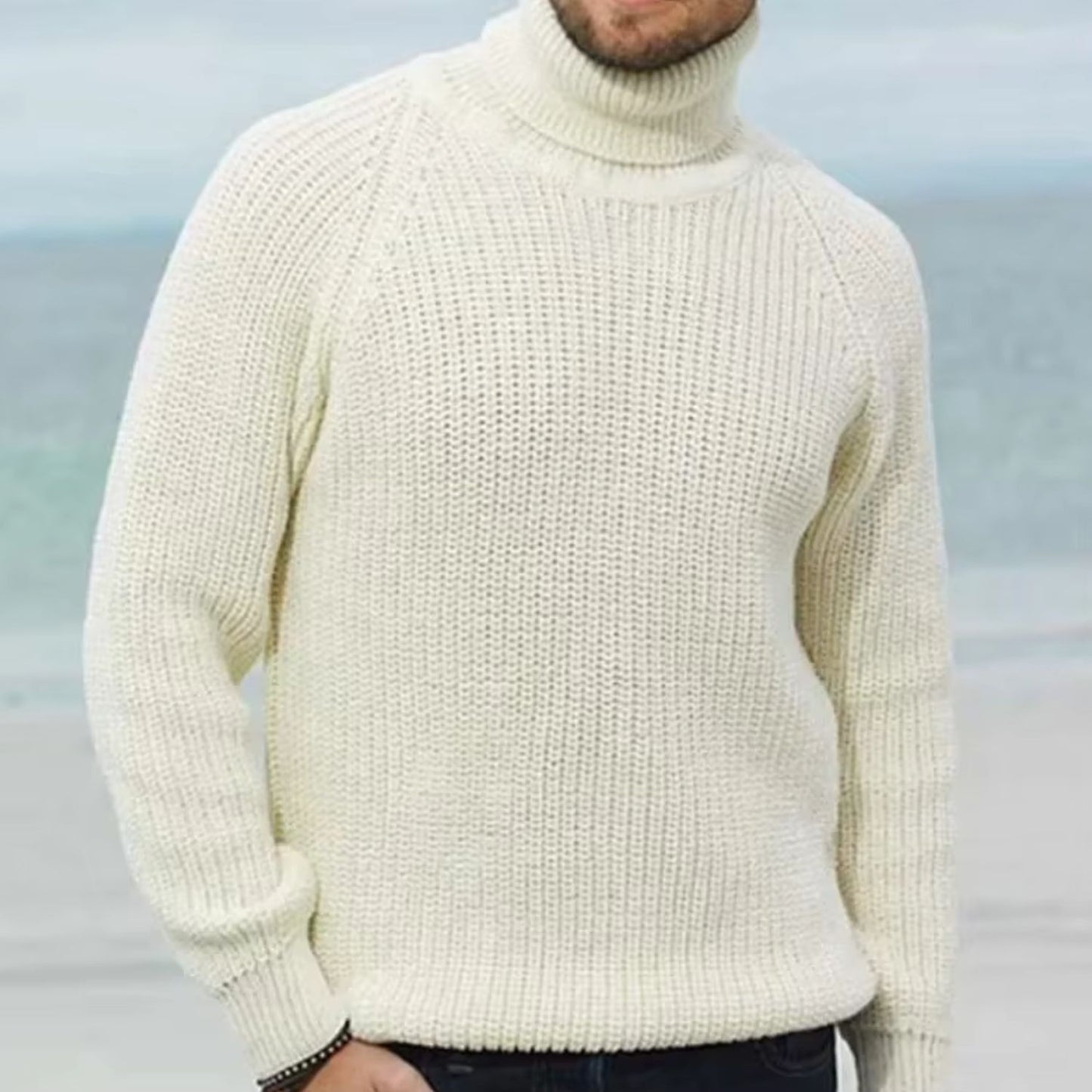 Warm Turtleneck Knit Sweater | Revangiol