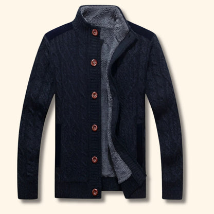 Sherpa Cable Knit Cardigan | Revangiol