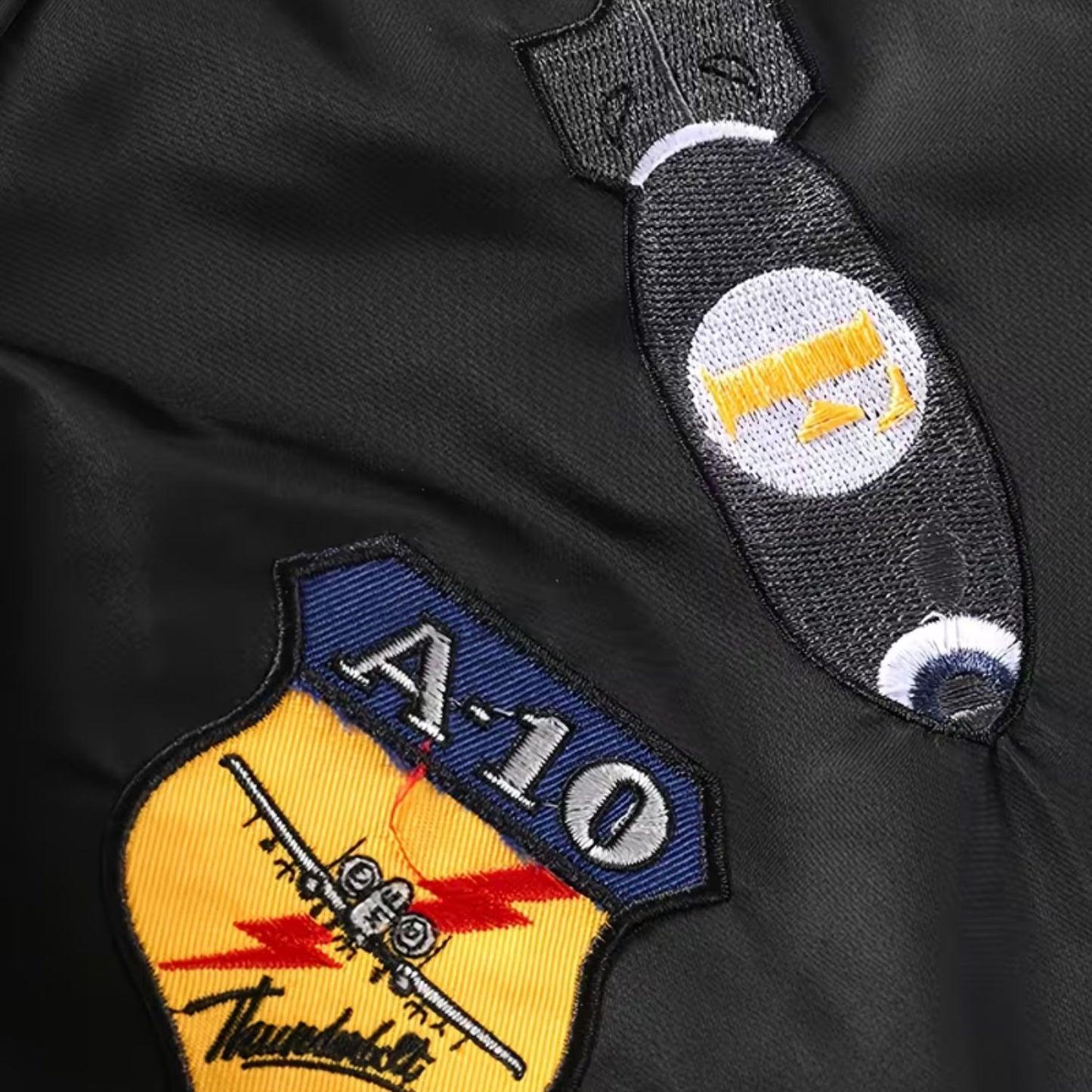 Embroidered Flight Aviator Jacket | Revangiol