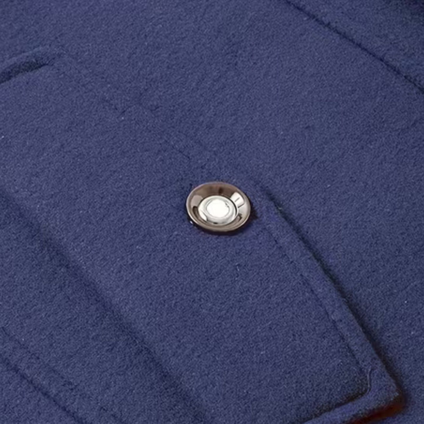 High Neck Fleece Pea Coat | Revangiol
