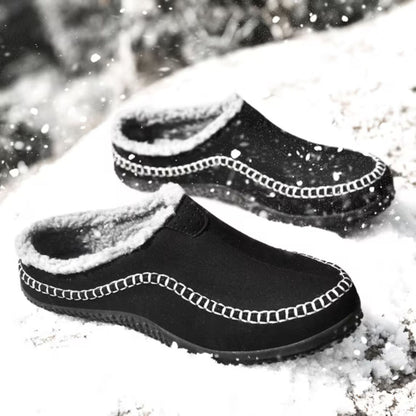 Sherpa Trim Slip-On Slippers | Revangiol