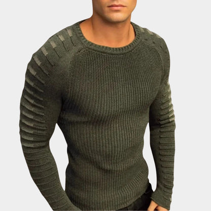 Sport Stripe Knit Sweater | Revangiol