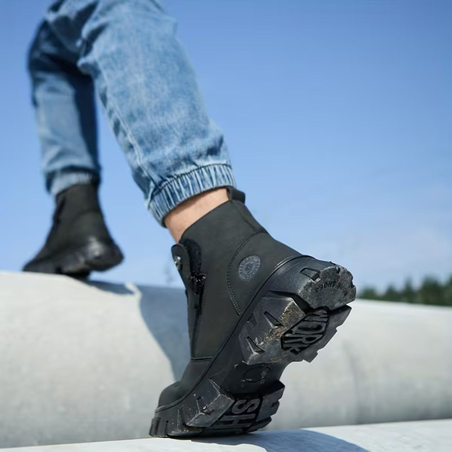 Slip-On Safety Work Boots | Revangiol