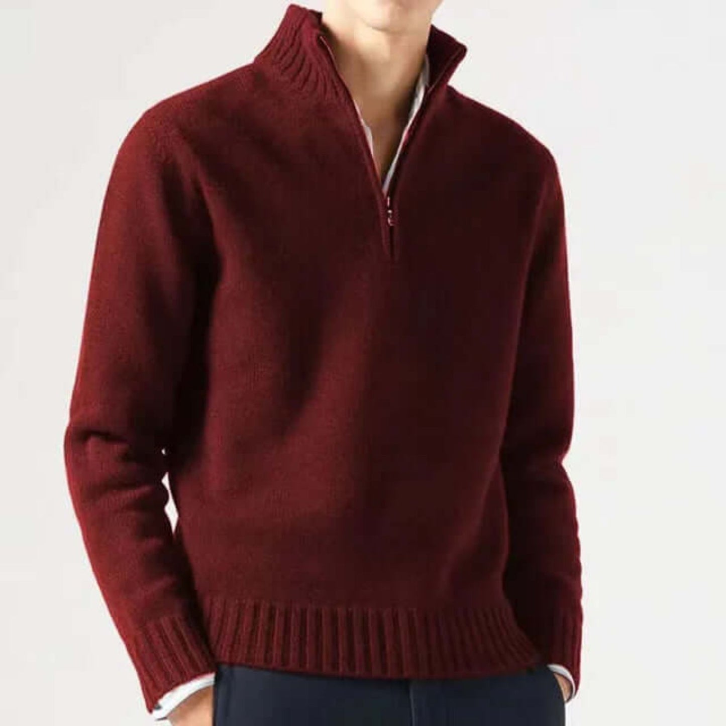 Quarter-Zip Warm Sweater | Revangiol