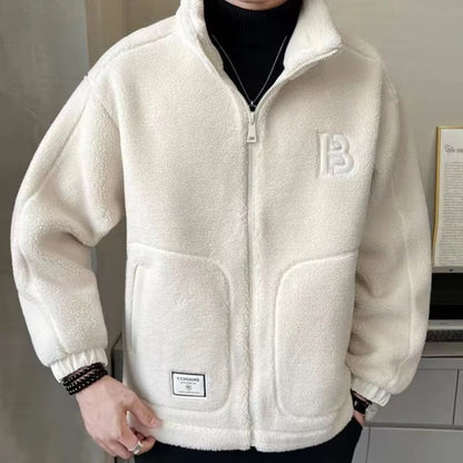 High-Collar Sherpa Fleece Jacket | Revangiol
