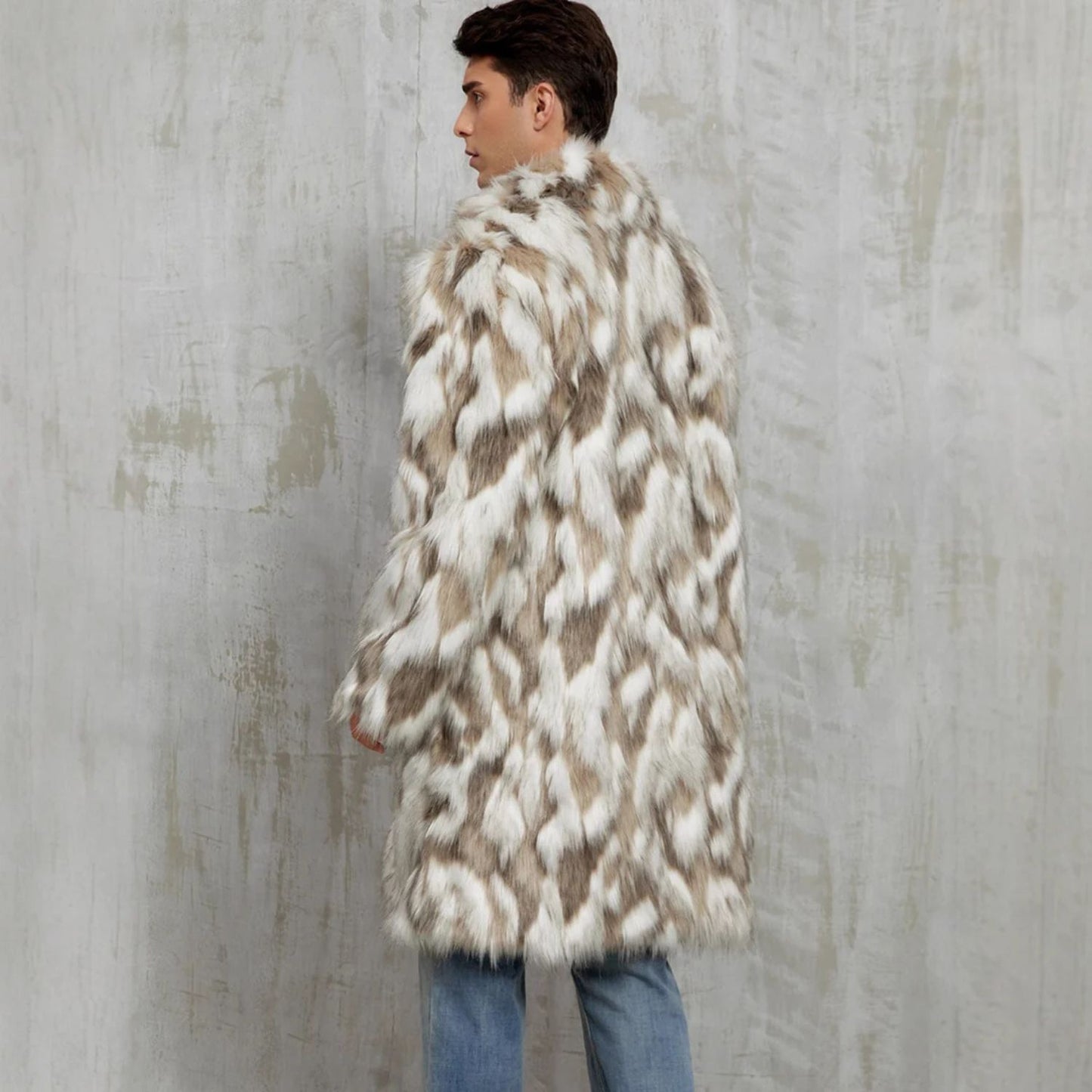 Animal Print Faux Fur Coat | Revangiol