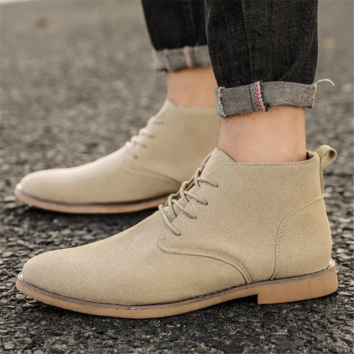 Refined Suede Dress Boots | Revangiol