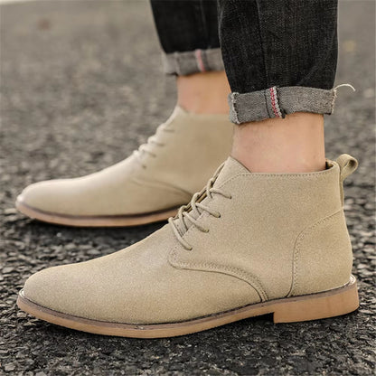 Refined Suede Dress Boots | Revangiol