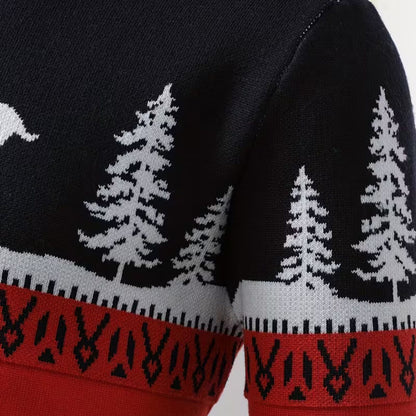 Reindeer & Pine Christmas Sweater | Revangiol
