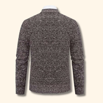Textured Contrast Trim Cardigan | Revangiol