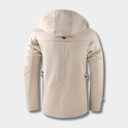 Button Front Hooded Winter Jacket | Revangiol