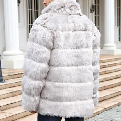 Plush Quilted Fur Jacket | Revangiol