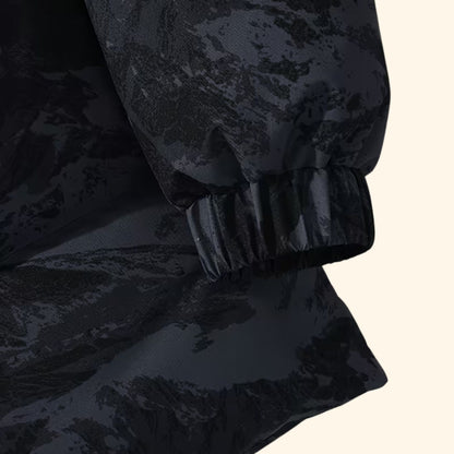 Mountain Print Puffer Jacket | Revangiol