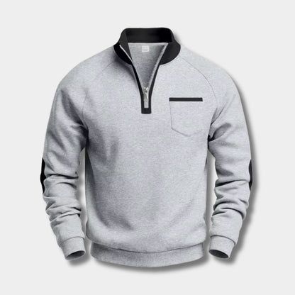 Fleece Pocket Pullover Quarter-Zip | Revangiol