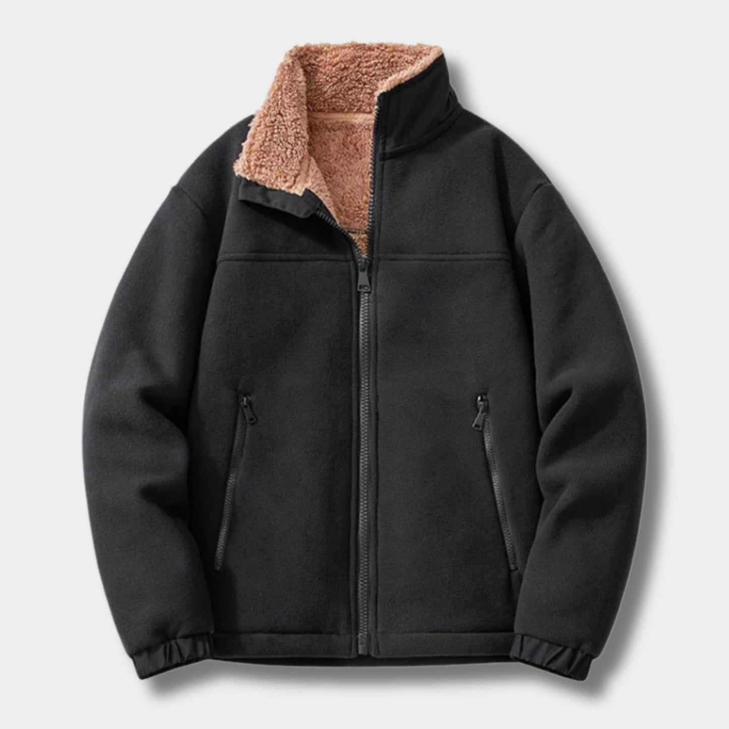 Sherpa Lined Winter Fleece Jacket | Revangiol