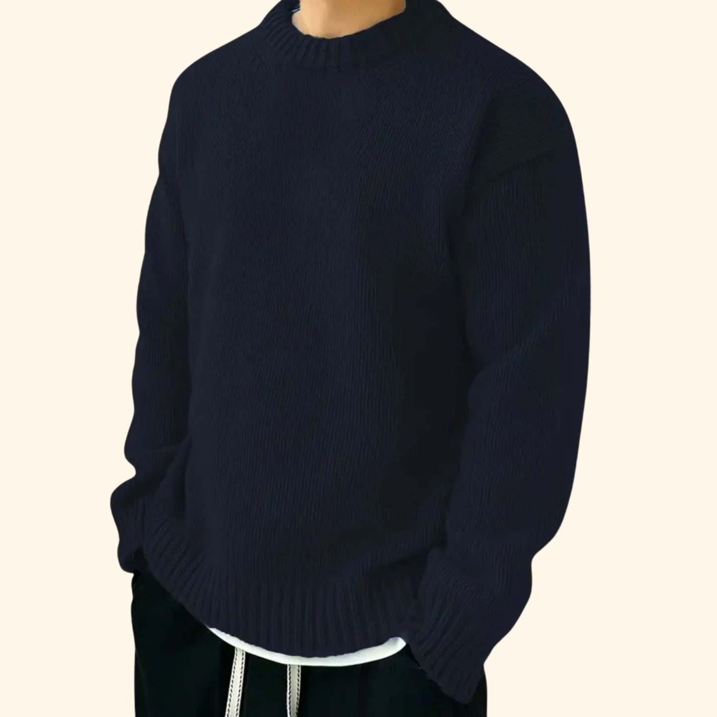 Everyday Knit Crew Neck Sweater | Revangiol