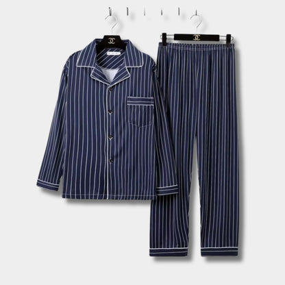 Feather Print Button Pajama Set | Revangiol