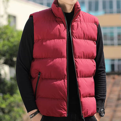 Quilted Zip-Up Puffer Vest | Revangiol