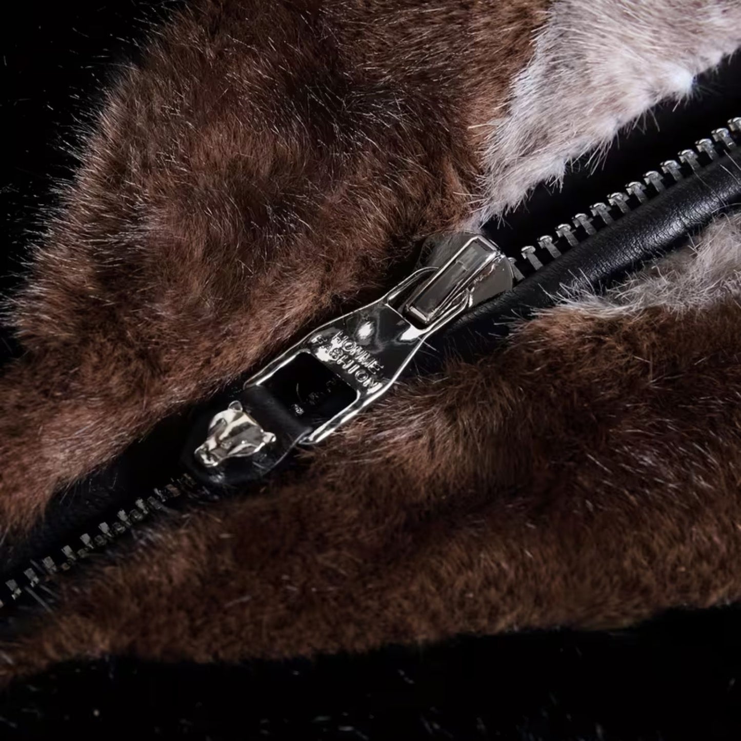 Hooded Faux Mink Fur Jacket | Revangiol