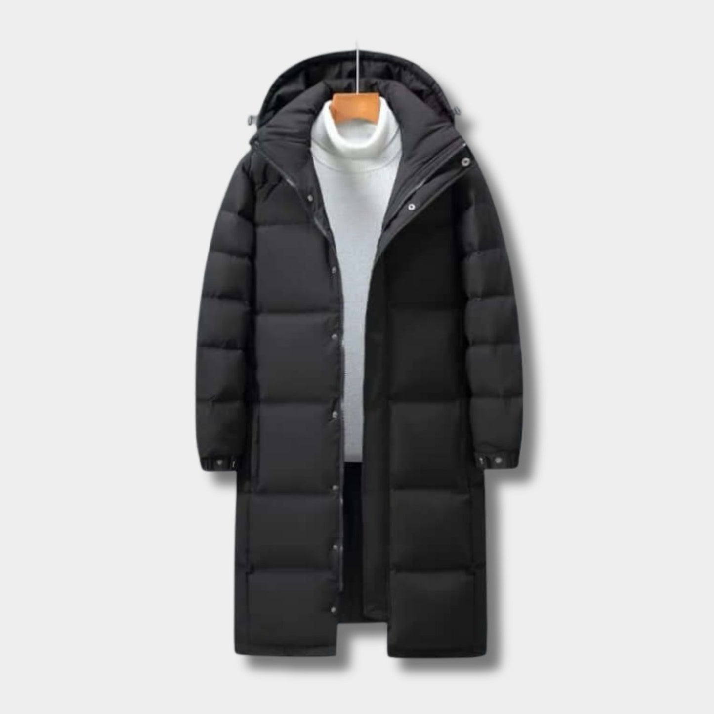 Longline Hooded Padded Ski Coat | Revangiol