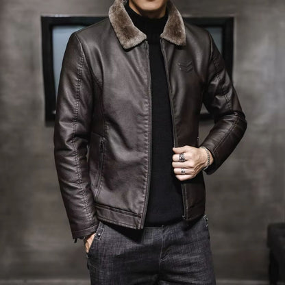Thermal Lined Leather Jacket | Revangiol