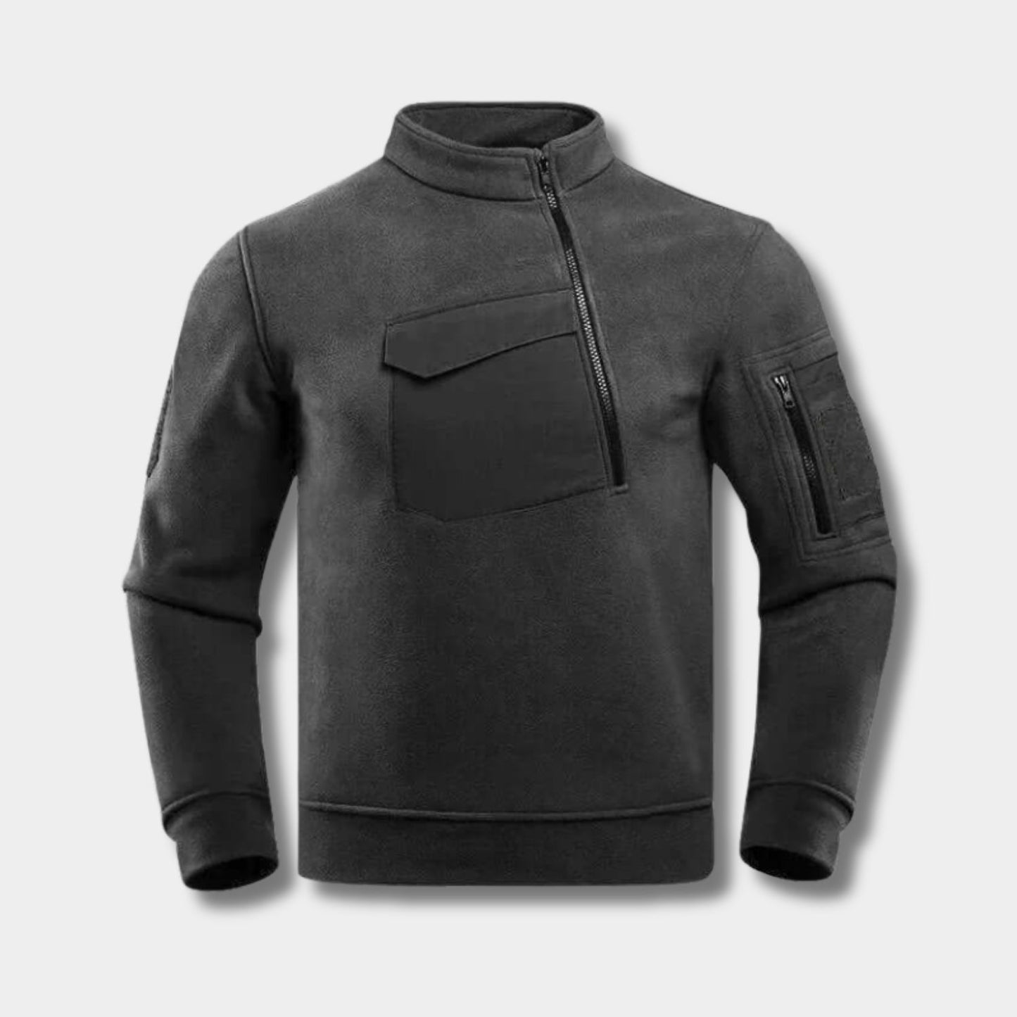 Tactical Quarter-Zip Fleece Jacket | Revangiol