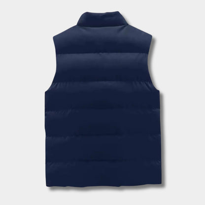 Quilted Zip Puffer Vest | Revangiol