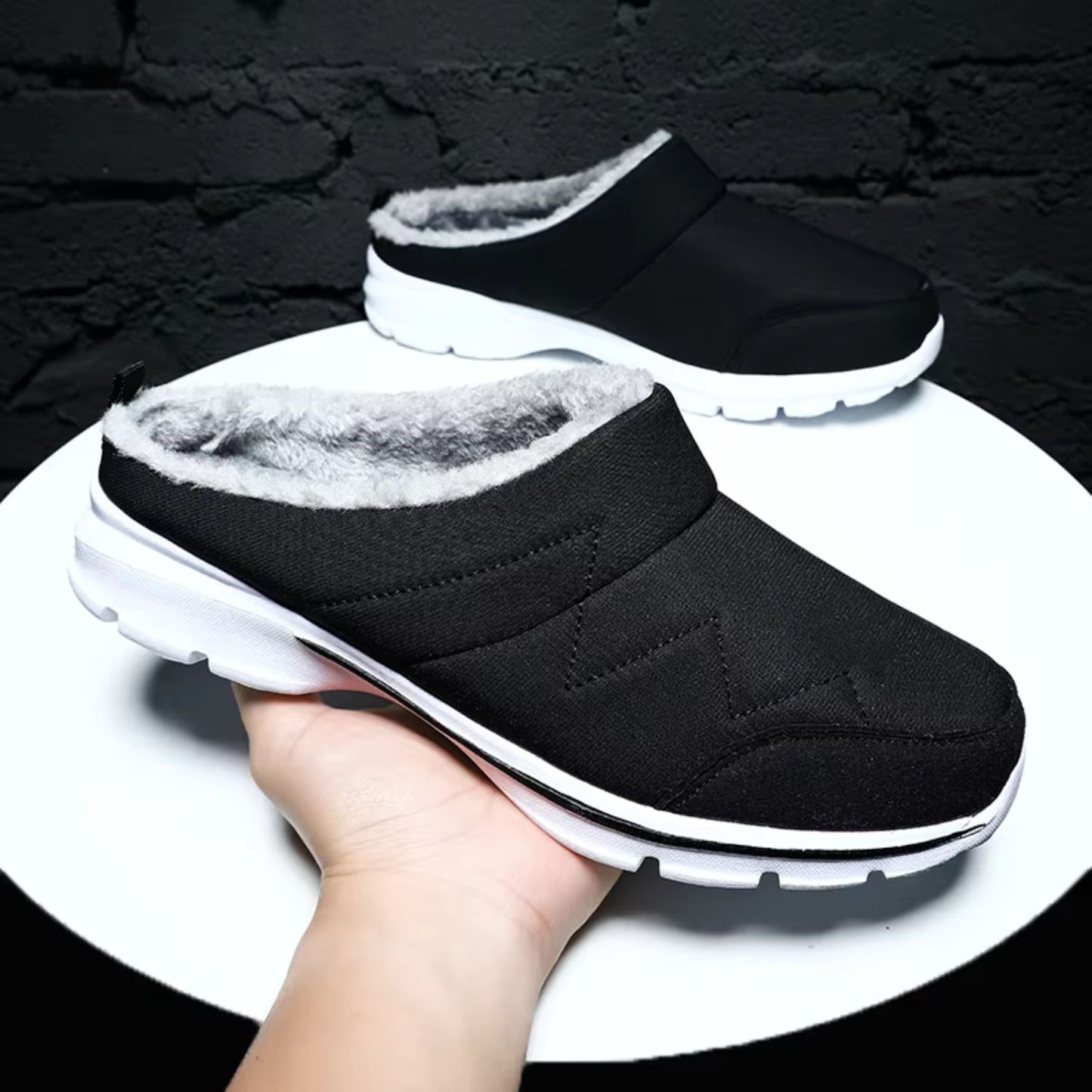 Plush Lined Slip-On Slippers | Revangiol